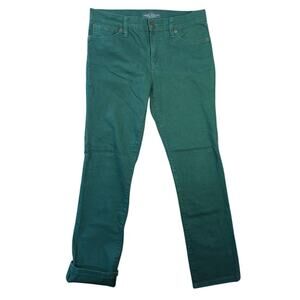 Ralph Lauren LRL Lauren Jeans Modern Straight Leg Jeans 6P Petite Green Preppy